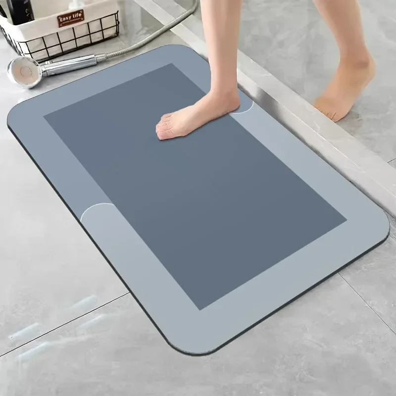 Bamboo Bath Mat - Diyatomlu Toprak Banyo Paspası, Süper Emici
