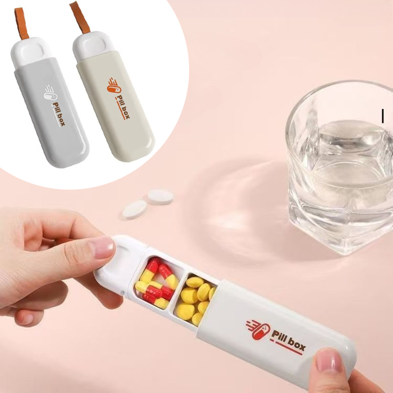 Health & Wellness Unlimited - Taşınabilir, Renkli, 3 Bölmeli İlaç Kutusu,
