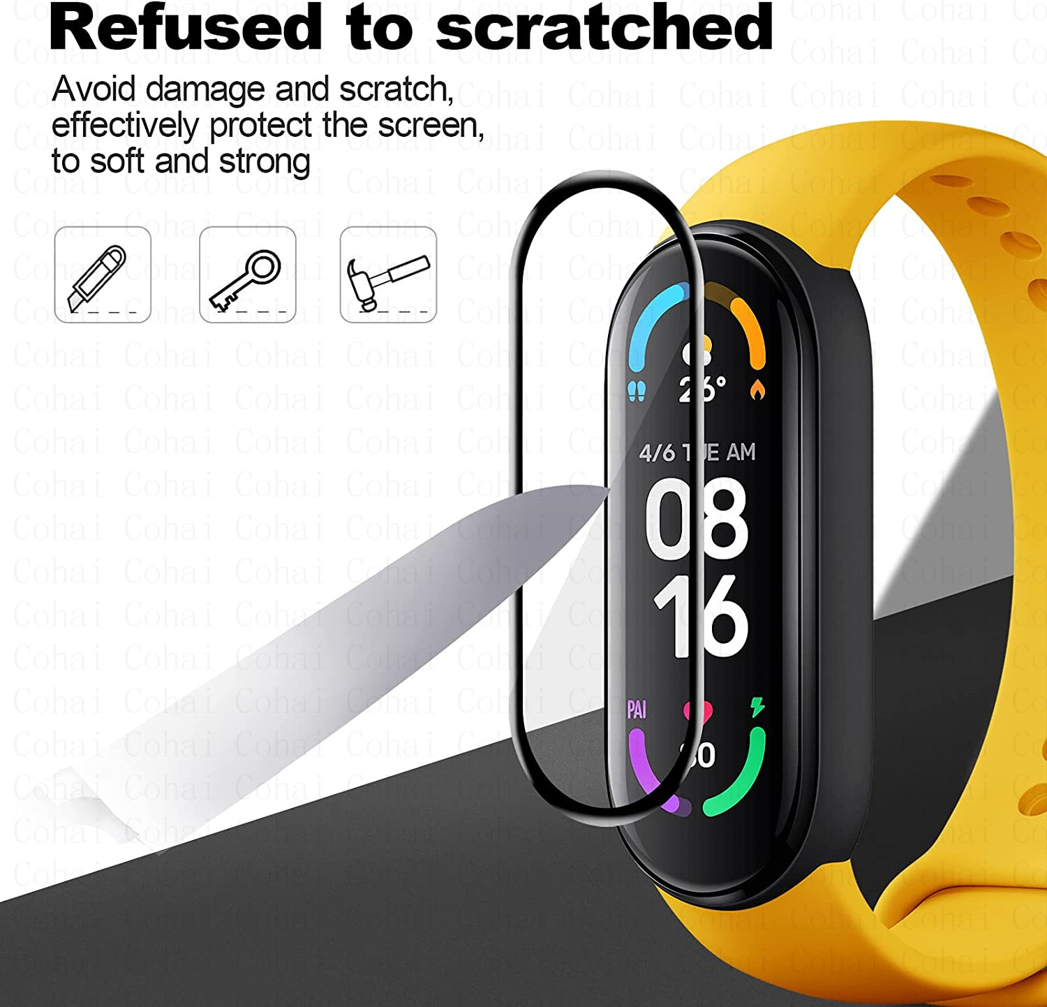 9D temperli cam Xiaomi Mi band - Health Wellness Bracelet incelemesi ve fiyatı