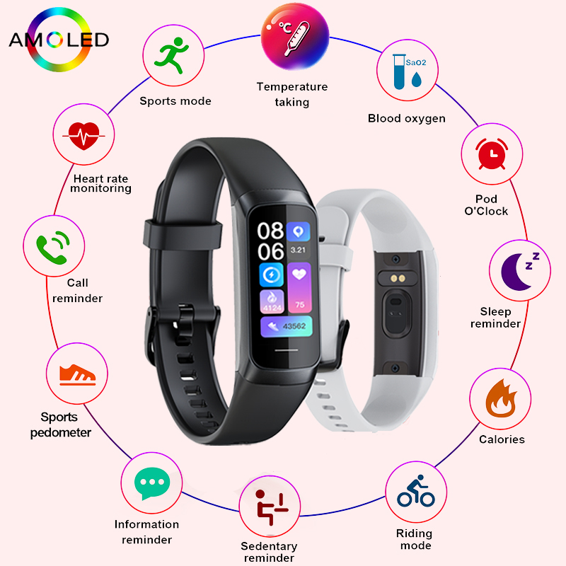 LIGE 1.1 İnç Amoled Kalp Atış  - Health Wellness Bracelet incelemesi ve fiyatı